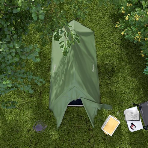 Outsunny 1-2 Man Camping Tent, Double Layer Dome Tent with 2000mm Waterproof Rainfly and Carry Bag, Lightweight for Fishing, Travel, Hiking, Sports, Festival, Green
