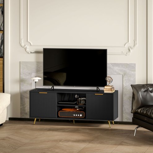 HOMCOM Modern TV Stand Cabinet for TVs up to 55