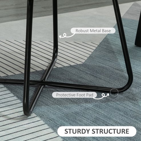 HOMCOM Modern Accent Chair, Velvet-Feel Fabric Upholstered Armchair with Metal Base for Living Room, Green