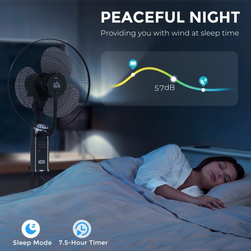 HOMCOM Pedestal Fan with Water Mist Spray, Spray Misting Fan with 70° Oscillation, Tilt Head, 3 Speeds, 3 Modes, Adjustable Mist, 3.2L Water Tank, for Home, 120 cm