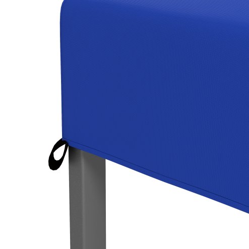 Outsunny 3 x 3(m) Pop Up Gazebo, 1 Person Easay Setup Marquee Party Tent with 1-Button Push, Adjustable Straight Legs, Wheeled Bag, Stakes, Ropes, Sandbags, Instant Shelter, Blue