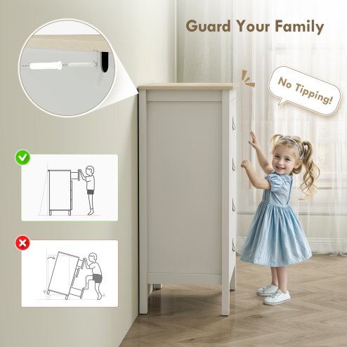 HOMCOM Bedroom Chest of Drawers, Modern 4 Drawer Dresser Cabinet with PU Leather Handles and Metal Runners for Living Room, Hallway, Entryway, White