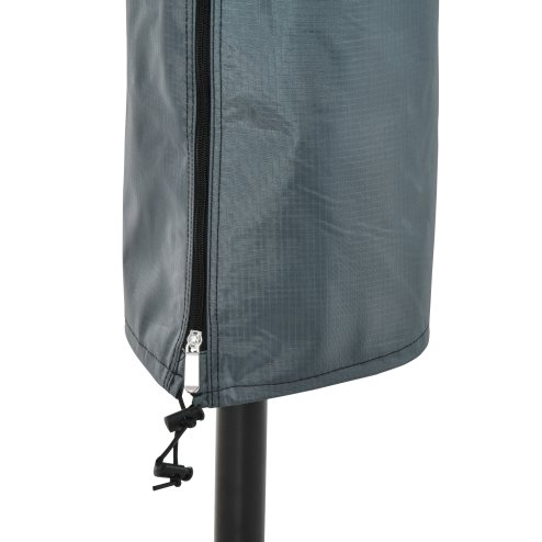 Outsunny Parasol Cover, Cantilever Umbrella Cover for 2-3.5 m Parasols, 420D Oxford Fabric Banana Umbrella Protector with Zipper for Outdoor Garden, Patio, Grey