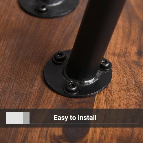 HOMCOM Coffee Table Set of 2, Nesting Coffee End Tables with Modern Decor, Side Table Triangle Occasional Stand Tea Table for Living Room Home and Office