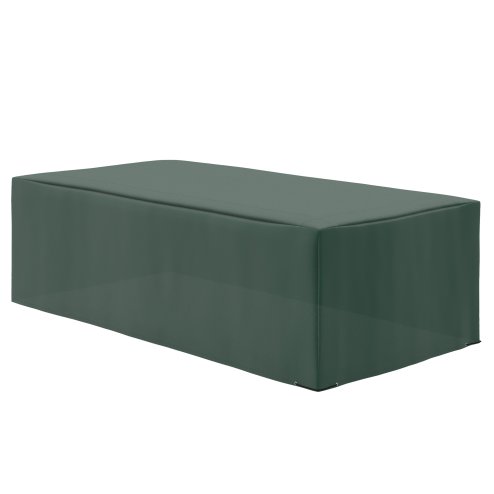 Outsunny 600D Oxford Outdoor Garden Furniture Sofa Set Cover, Waterproof Anti-UV Rattan Sun Lounger Protection Protector Cover, 255L x 142W x 86Hcm, Green