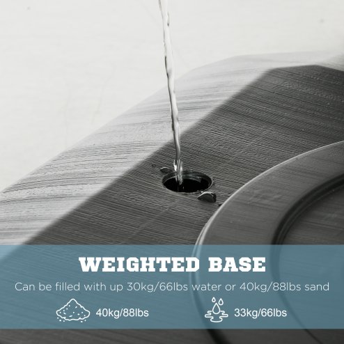 SPORTNOW Basketball Hoop Outdoor, Height Adjustable Basketball Hoop and Stand with Weighted Base, Portable on Wheels, 2.4-2.9m, Black