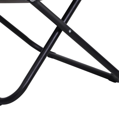 Outsunny Camping Moon Chair, Portable Folding Camping Chair for Adults with Wide Padded Oxford Seat for Outdoor Camp, Travel, Fishing, Beach, Grey