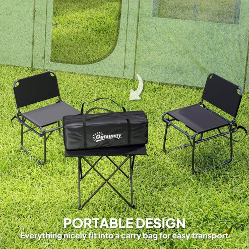 Outsunny 4 Man Tunnel Tent, Family Camping Tent with Porch, Bedroom and Living Area, Sewn in Groundsheet, 3000mm Waterproof, Portable with Bag for Hiking, Festival, Backpacking, Green
