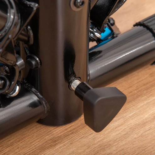 HOMCOM Adjustable Twist Stepper Aerobic Ab Exercise Fitness Workout Machine w/ LCD Screen, Height Adjust Handlebars for Home Gym, Black and Blue