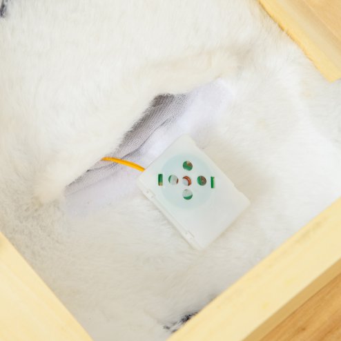 HOMCOM Husky Baby Rocking Horse for Toddlers, Plush Wooden Child Rocking Animal with Sound, Seatbelt, Gift for Ages 18-36 Months, Kids Ride-On Toy for Indoor Use - Grey