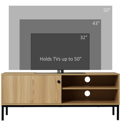 HOMCOM TV Stand Cabinet for TVs up to 50