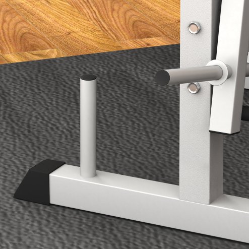 HOMCOM Adjustable Weight Bench with Squat Rack, Heavy Duty Bench Press Rack with Preacher Curl Pad, Leg Developer, Barbell Rack, Butterfly, Home Gym Strength Training Multiuse Workout Bench, Grey