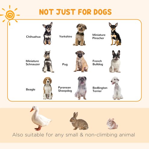 PawHut Eight-Panel Dog Playpen Puppy Pen Rabbits, Guinea Metal Crate, Pet Cage, Run Indoor, Outdoor, 61 x 61cm