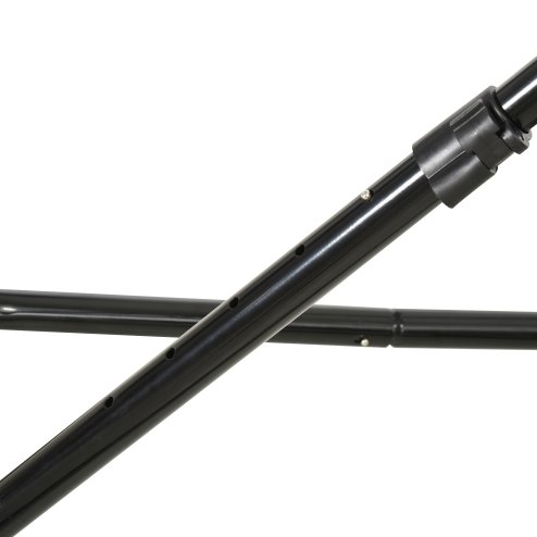 HOMCOM Angle Adjustable Rebounder Net Goal Training Set Suitable For Football, Baseball, Basketball Daily Training Black - 78L x 84W x 65-75H cm