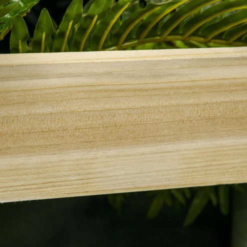 Outsunny 3 Tier Planters with Trellis for Vine Climbing, Wooden Raised Beds for Garden Patio, Outdoor Planter Box for Vegetables, Flowers, Herbs, Natural Tone