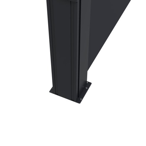 Outsunny Retractable Side Awning, Garden Privacy Screen Divider, Full Cassette Wind Breaker for Hot Tub, Balcony, Terrace, Pool, 400 x 180cm, Black