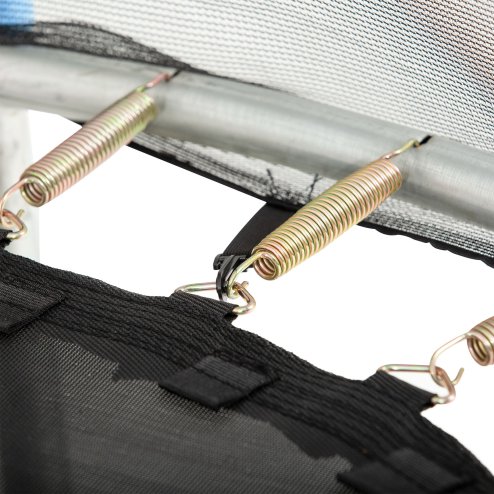 HOMCOM 10ft Trampoline Net Replacement Safety Net Enclosure Net Spare w/ 6 Poles