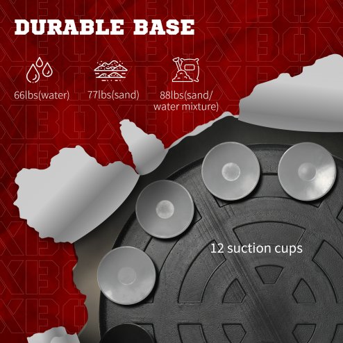 SPORTNOW Free Standing Speed Bag, Height Adjustable Boxing Punching Bag with Stand, Reflex Bar, Punching Pad and Suction Cup Base for Adults & Teenagers, Multicoloured