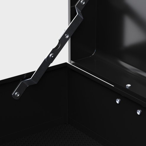 HOMCOM 6 Drawer Tool Chest, Lockable Metal Tool Box with Top Case, Ball Bearing Runners, Portable Toolbox, 600mm x 260mm x 340mm, Black