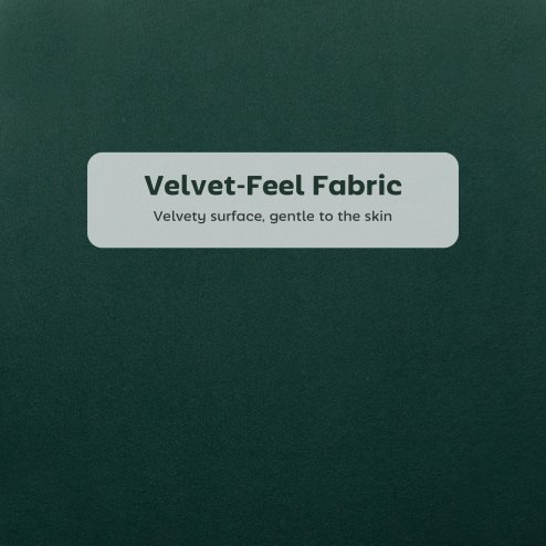 HOMCOM Bar Stools Set of 2, Modern Velvet-Feel Barstools with Petal Backrest and Footrest, Upholstered Breakfast Bar Chairs with Metal Legs for Kitchen Island Counter, Dining Room, Dark Green