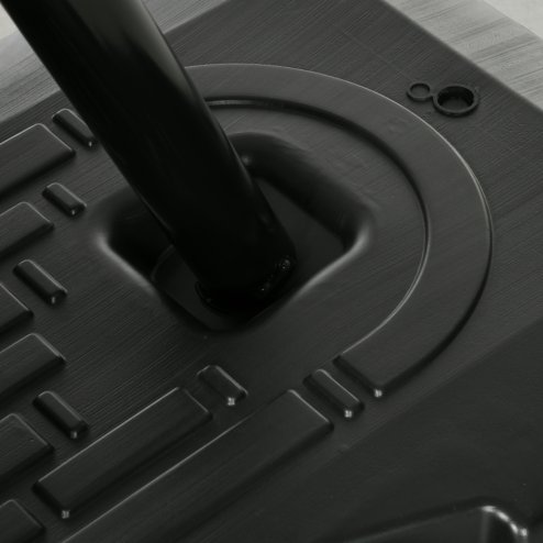 SPORTNOW Basketball Hoop Outdoor, Height Adjustable Basketball Hoop and Stand with Weighted Base, Portable on Wheels, 2.4-2.9m, Black