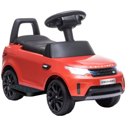AIYAPLAY Land Rover Licensed 6V Kids Electric Ride On Car, 2-in-1 Sliding Car, Battery Powered Car with Headlights, Music, Horn, for 18-60 Months, Red
