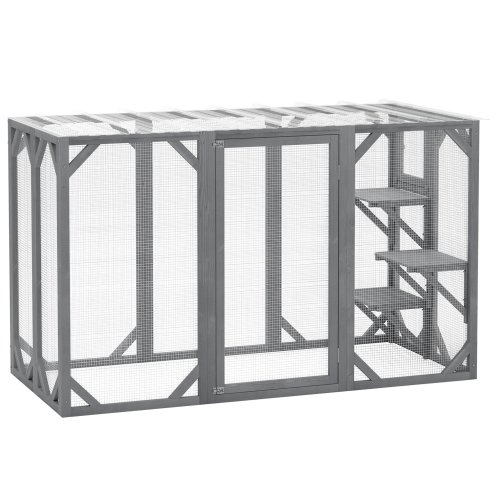 Pawhut Wooden Cat House 71