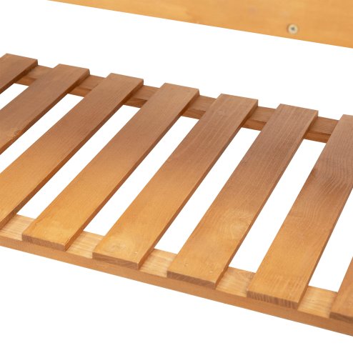 Outsunny Wooden Planter Boxes, Raised Garden Bed Elevated Planter with 2 Shelves for Flower Herb Vegetable Outdoor/Indoor, 105x40x135cm