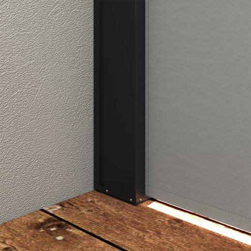 Outsunny Retractable Side Awning, Garden Privacy Screen Divider, Full Cassette Wind Breaker for Hot Tub, Balcony, Terrace, Pool, 400 x 160cm, Light Grey