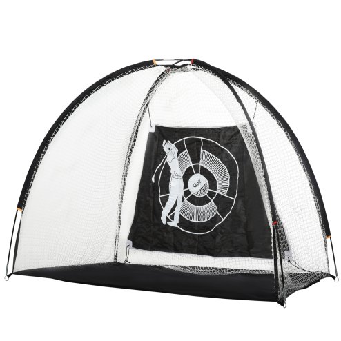 HOMCOM 2M Golf Hitting Practice Net Target Cloth For Backyard Garden Indoor & Outdoor Driving Range Chipping Net with Carry Bag for Sports Training
