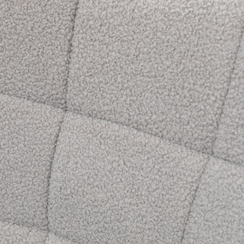 HOMCOM Wingback Rocking Chair for Nursing, Berber Fleece Nursery Glider Rocker, Modern Armchair for Living Room, Light Grey