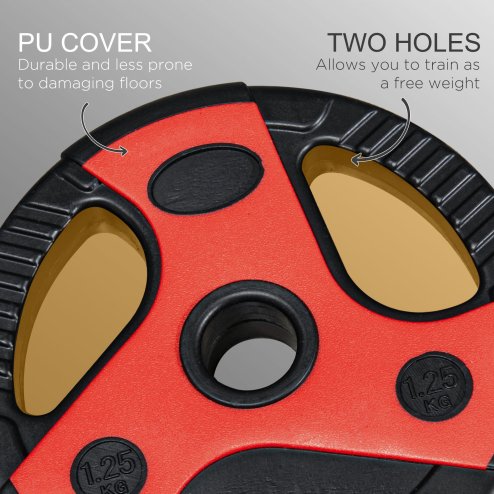 SPORTNOW 20kg Barbell Weights Set, Adjustable Weight Set, Free Body Pump Bar and Weights, Weight Lifting Strength Training Equipment for Home Gym Exercise, Max Load 50kg