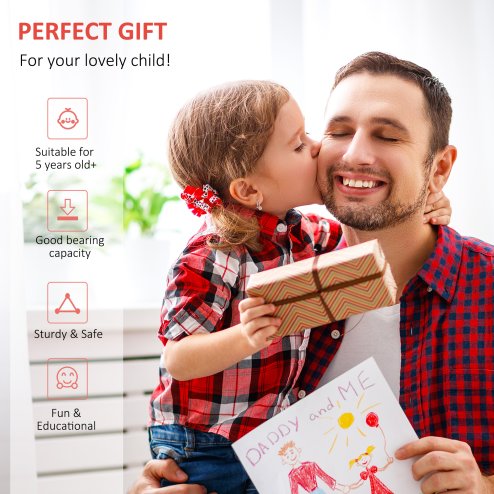 HOMCOM Stunt Scooter, Kids Scooter, 12