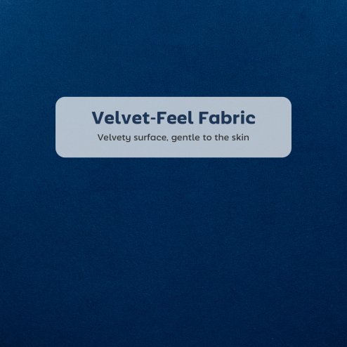 HOMCOM Bar Stools Set of 2, Modern Velvet-Feel Barstools with Petal Backrest and Footrest, Upholstered Breakfast Bar Chairs with Metal Legs for Kitchen Island Counter, Dining Room, Dark Blue