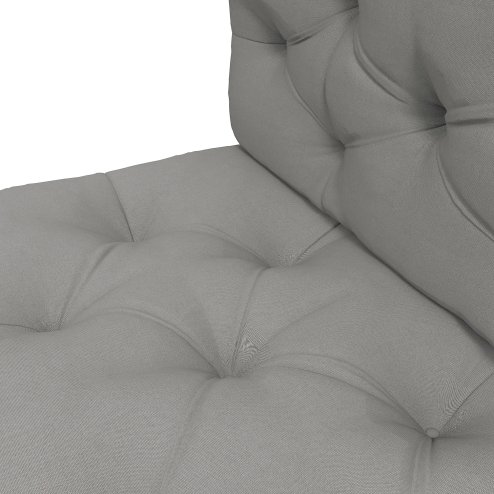 Outsunny 2 Seater Outdoor Seat Cushions Back Cushion for Pallet, Water Repellent Seat Pads, Light Grey