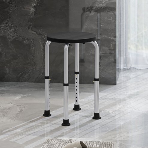 HOMCOM Bath Chair Shower Seat Safety Bathroom Elderly Aids Adjustable Positions