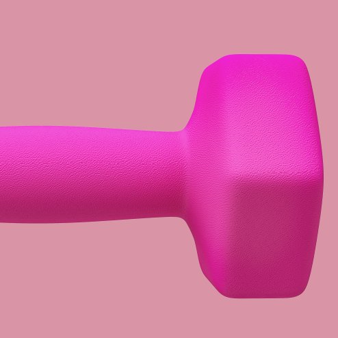 SPORTNOW Set of 2 Hex Dumbbells, Neoprene Weights Pair with Non-Slip Grip, Home Gym Fitness Training Equipment, 2 x 3kg, Pink