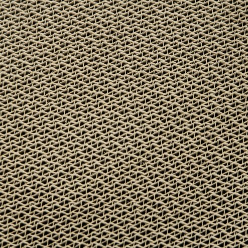PawHut Cat Scratching Board, 2 in 1 Cat Scratcher Cardboard with Catnip, Canned Tuna Design Cat House for Indoor Kitty, Cream White