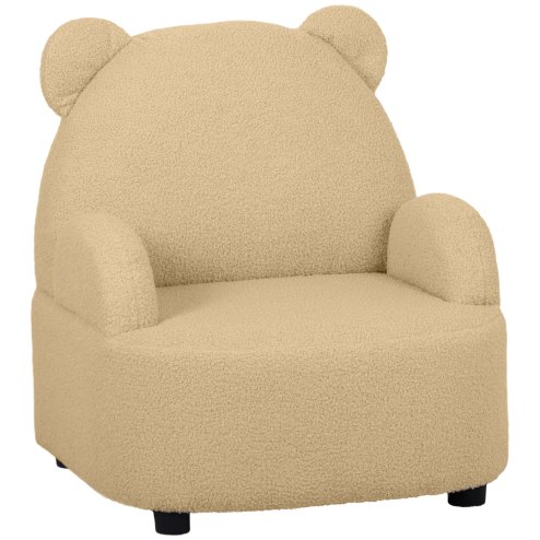 AIYAPLAY Kids Armchair, Bear Shaped Toddler Chair, Baby Armchair for Bedroom Playroom Living Room, for Boys and Girls Aged 18 Months to 3 Years - Khaki