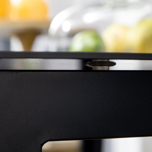 Outsunny Outdoor Dining Table for 6, Aluminium Rectangular Garden Table with Tempered Glass Tabletop for Yard, Deck, Patio, 150 x 90 x 74 cm, Black