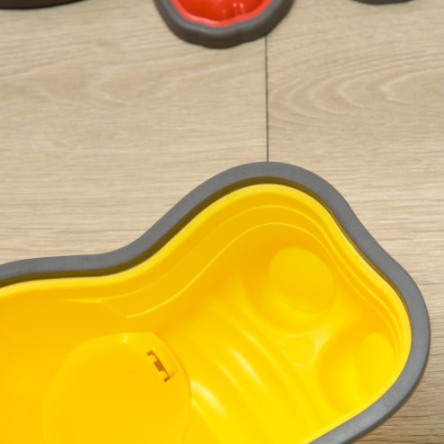 ZONEKIZ Kids Stepping Stones, 6PCs Balance River Stones, Crocodile-Designed Sensory Toy with Anti-Slip Edge, Indoor Outdoor Obstacle Courses, Stackable