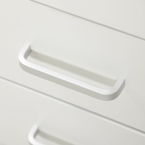 HOMCOM Computer Desk, Home Office Desk with Lockable Drawer, Storage Shelf for Study Bedroom, 110 x 50 x 76 cm