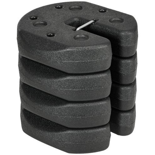 Outsunny Gazebo Weights Set of 4, 12KG Weights for Gazebo Legs with Reinforce Pins and Carry Belt, for Gazebos Shelters Marquees Tents