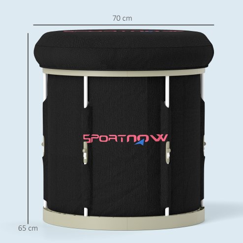 SPORTNOW Ice Bath Tub Outdoor, 210L Portable Cold Water Therapy Tub, Recovery Cold Plunge Pool with Lid, Cover, Carry Bag for Athletes, Black