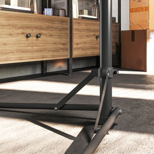 HOMCOM Bike Repair Stand, Heavy Duty Bike Stand for Maintenance, Height Adjustable, Foldable, 30?? Rotatable for Road Bike, Mountain Bike, E-Bike