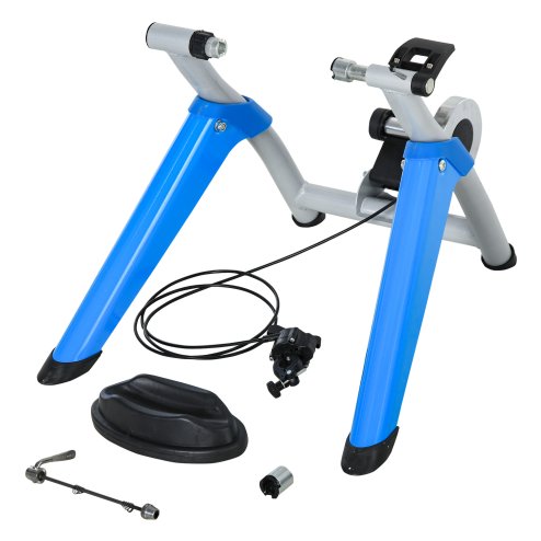 HOMCOM Indoor Bike Trainer, Foldable Turbo Trainer Bike Stand with 8 Level Magnetic Resistance, for 650C, 700C or 26