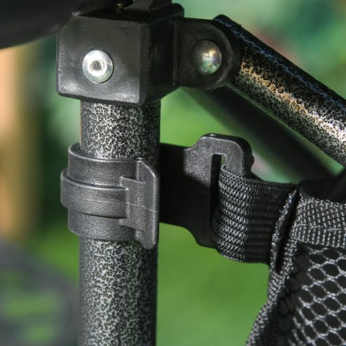 Outsunny 70cm Aluminum Roll-Top Table w/Mesh Bag Camping Outdoor Dining Foldable w/Steel Frame Picnic Lightweight Hiking Furniture Desk, Black