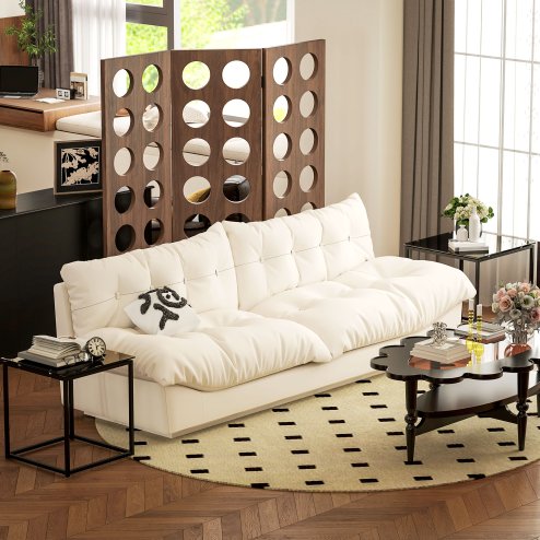 HOMCOM Nest of Tables, Set of 2 Coffee Table, Side Tables with Tempered Glass Desktop and Metal Frame for Living Room, Bedroom, Office