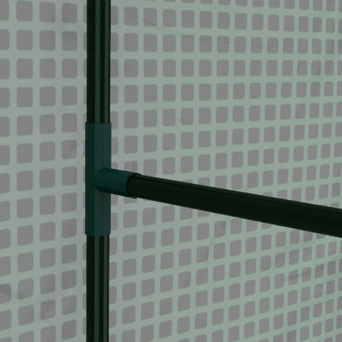 Outsunny Mini Greenhouse, Tomato Greenhouse Green House for Garden with 2 Roll-up Doors, Vent Holes and Reinforced PE Cover, 100 x 80 x 150cm, Green