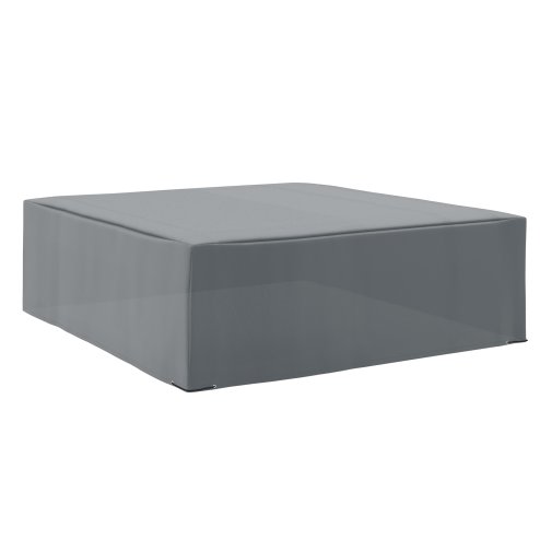 Outsunny 600D Oxford Outdoor Garden Furniture Sofa Set Cover, Waterproof Anti-UV Rattan Sun Lounger Protection Protector Cover, 225L x 210W x 70Hcm, Grey